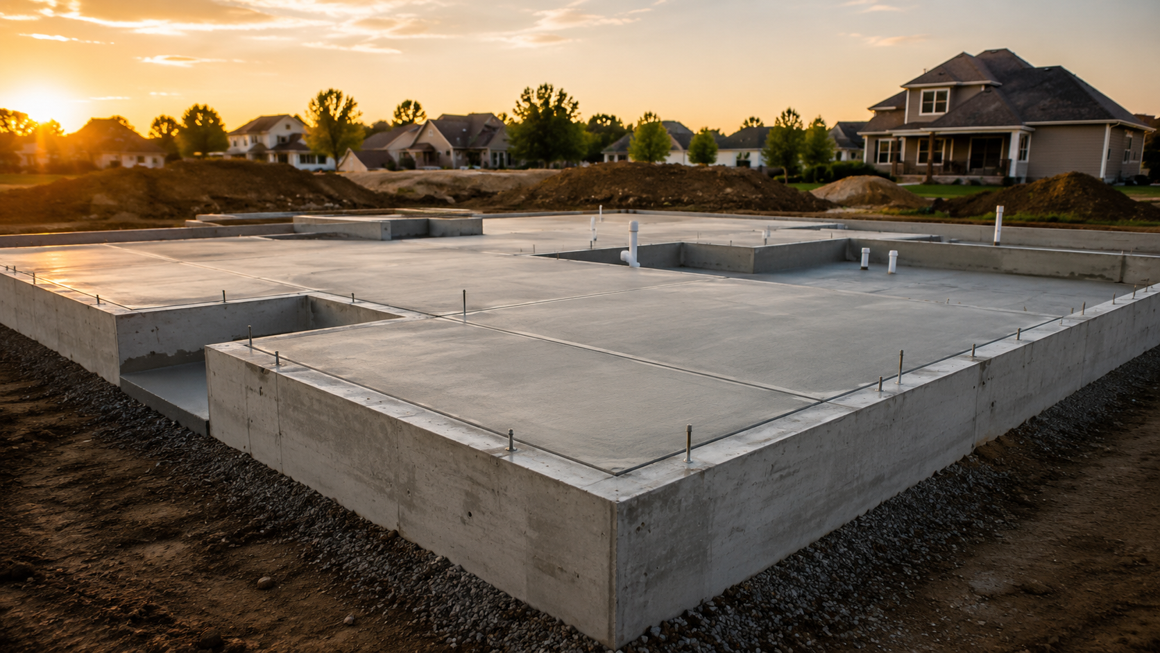 Concrete foundation and sitework pour, Kansas City